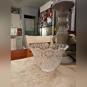 Waterford Crystal Accents | Vintage Etched Fine Crystal Bowl